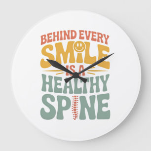 Smile Healthy Spine Chiropractor-offertdesign Stor Klocka