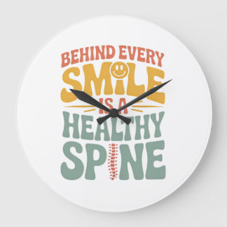 Smile Healthy Spine Chiropractor-offertdesign Stor Klocka