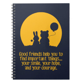 Smile, hope, courage anteckningsbok