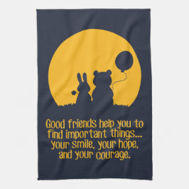 Smile, hope, courage kökshandduk