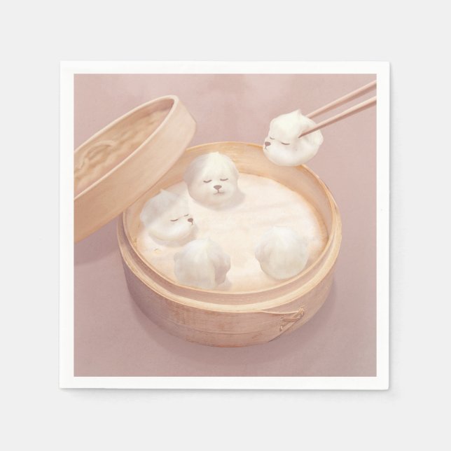 Smile Hund - Xiao Long Bao Delight Pappersservett (Framsidan)