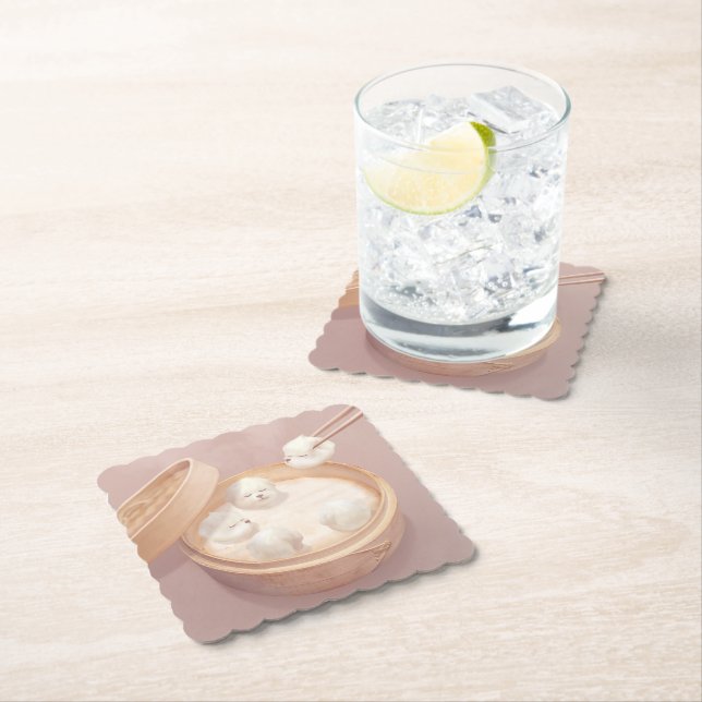 Smile Hund - Xiao Long Bao Delight Underlägg Papper (Insitu)