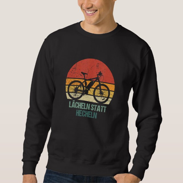 Smile i stället för Panting Retro e Bike Ecycle Em Lång Ärmad Tröja (Framsida)