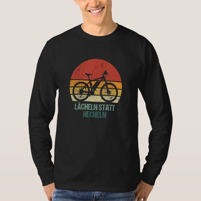 Smile i stället för Panting Retro e Bike Ecycle Em T Shirt (Framsida)