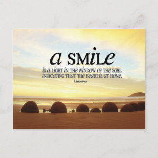 Smile inspirationskort vykort