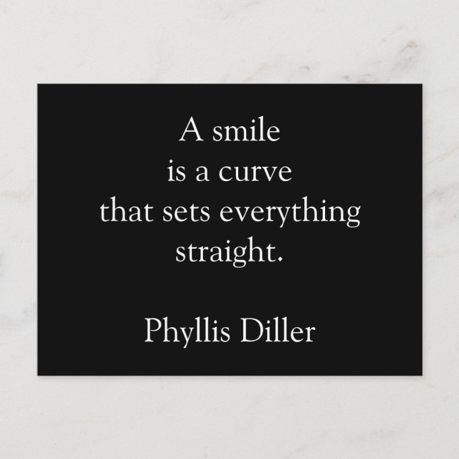 Smile - inspirerande vykort (Framsida)