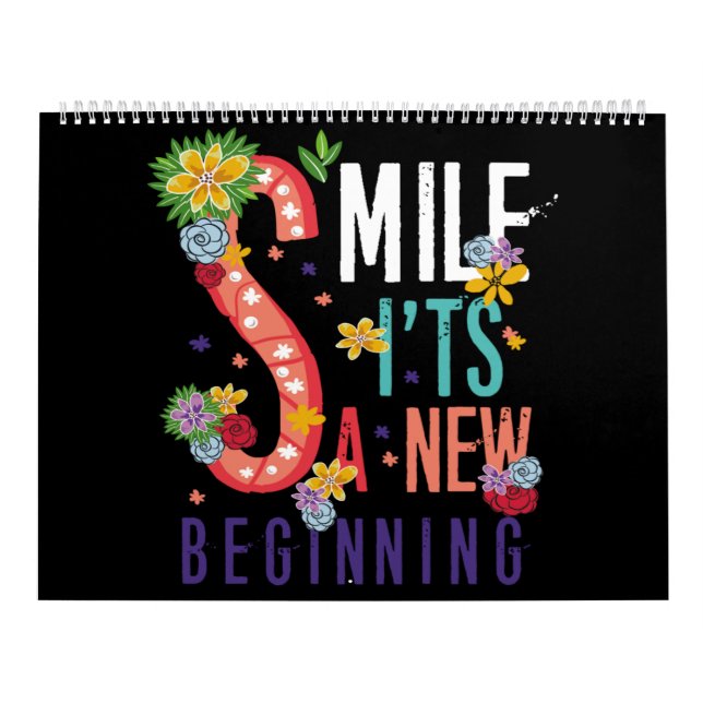 smile it's a new beginning kalender (Omslag)