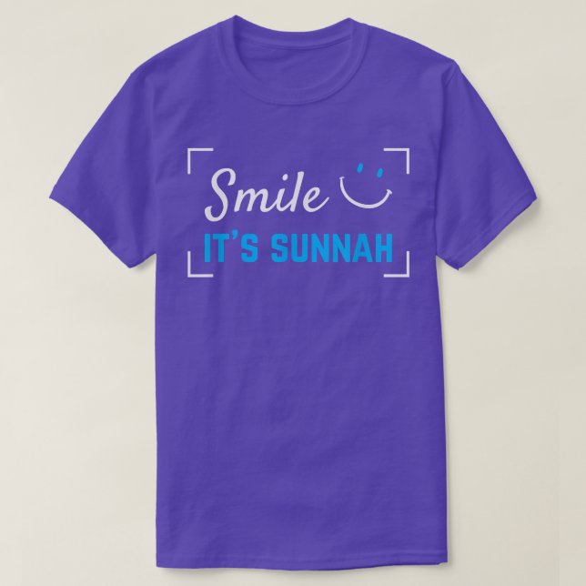 Smile It's Sunnah Islamic Saying Islam  For Muslim T Shirt (Design framsida)