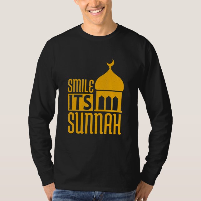 Smile its Sunnah T Shirt (Framsida)