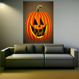 Smile jag är en lycklig-pumpa | AI Art Poster