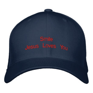 Smile Jesus Kärlek, du har Broderad Keps