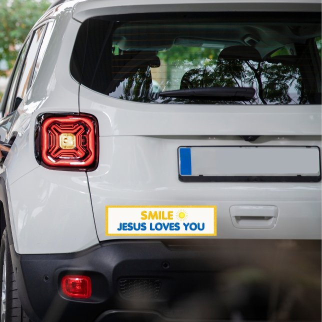 Smile – Jesus Loves You | Christian Faith Bildekal (Skapare uppladdad)