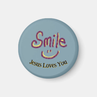 Smile Jesus Loves You Christian  Magnet