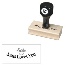 Smile Jesus Loves You Christian  Stämpel