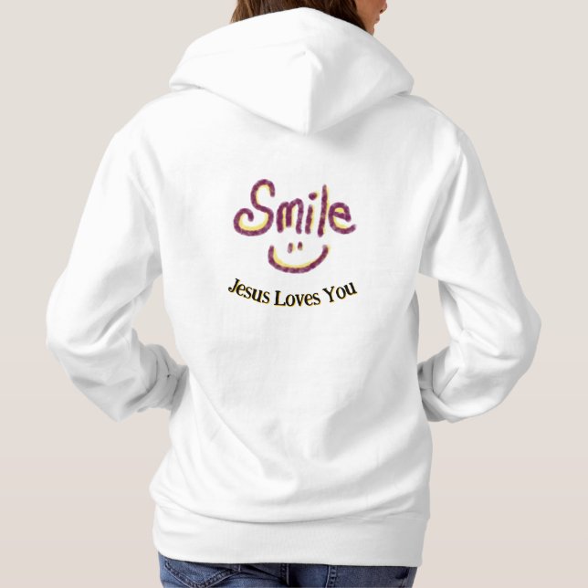 Smile Jesus Loves You  T Shirt (Baksida)