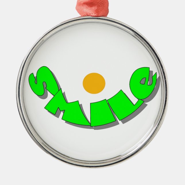 Smile Julgransprydnad Metall (Framsidan)