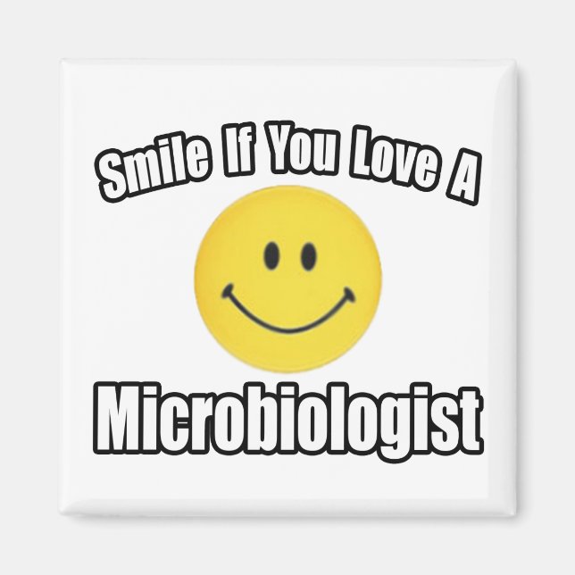 Smile...Kärlek a Microbiolog Magnet (Framsidan)
