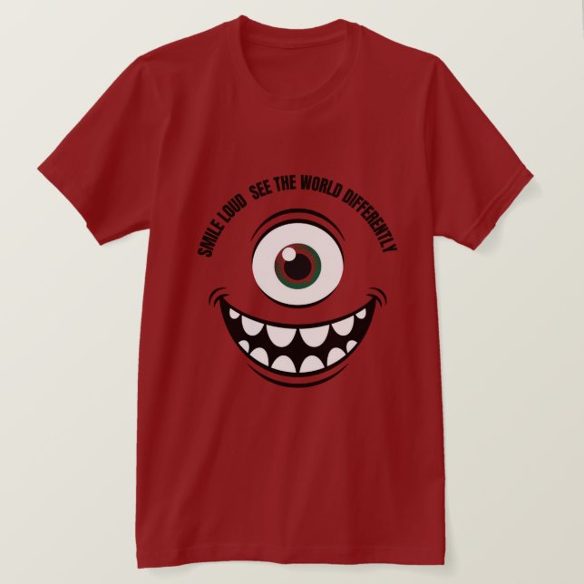 Smile Loud. Se världen annorlunda. T Shirt (Design framsida)