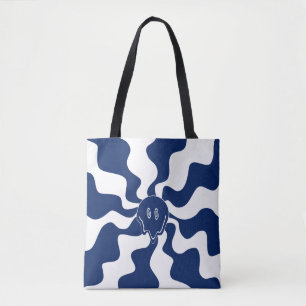 Smile Melt in Blue and White Tygkasse