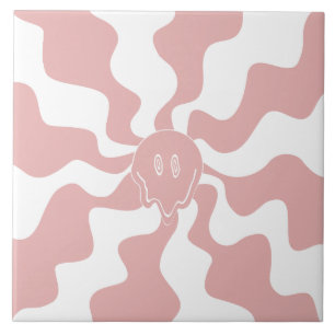 Smile Melt in Rosa & White Kakelplatta