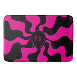 Smile Melt - Magenta och svart Badrumsmatta
