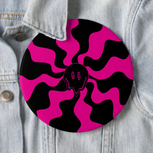 Smile Melt - Magenta och svart Knapp