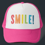 SMILE minimal bold color type motivational quote Keps<br><div class="desc">by kat massard >>> WWW.SIMPLYSWEETPAPERIE.COM <<<</div>