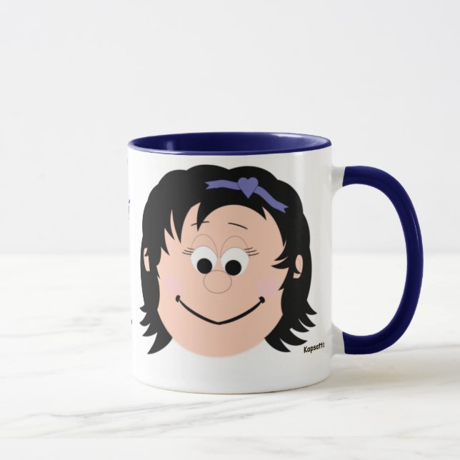 Smile Mugg Black Hair Girl (Höger)