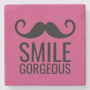 SMILE & Mustache ANY Base FÄRG Stone Underlägg