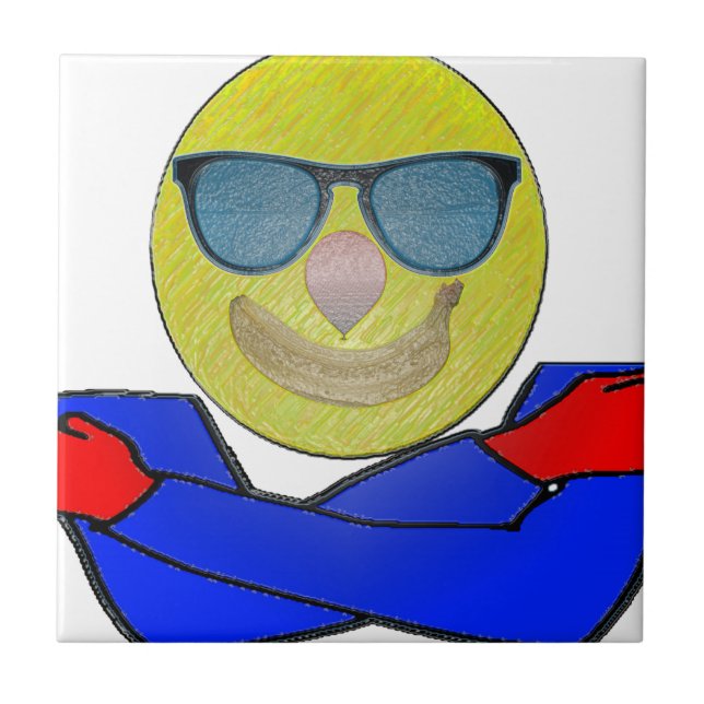 Smile och kramar kakelplatta (Framsidan)