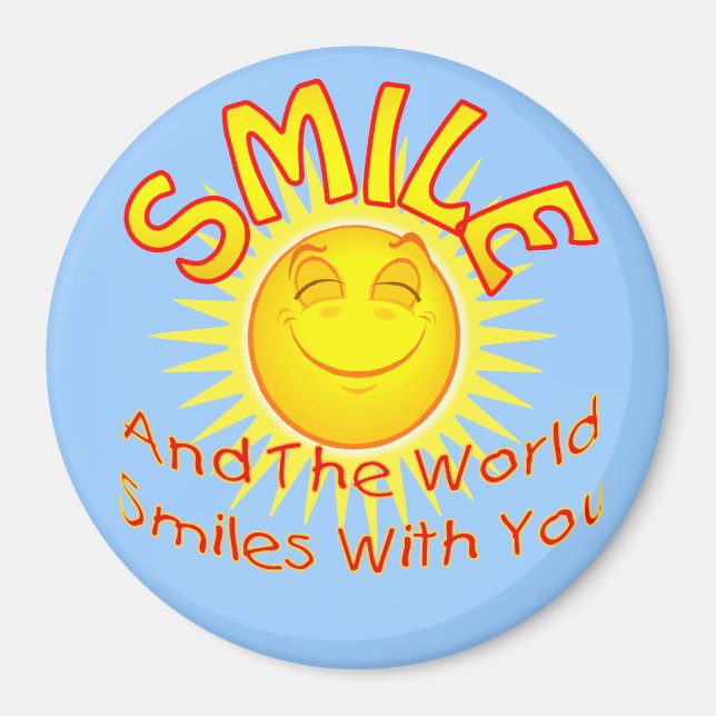 Smile och World Smiles med dig (2) Magnet (Framsidan)