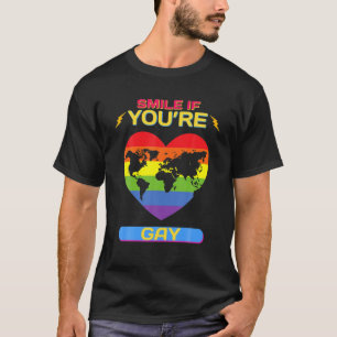 Smile om du är Gay - Lustigt att säga Sarcastic Fu T Shirt