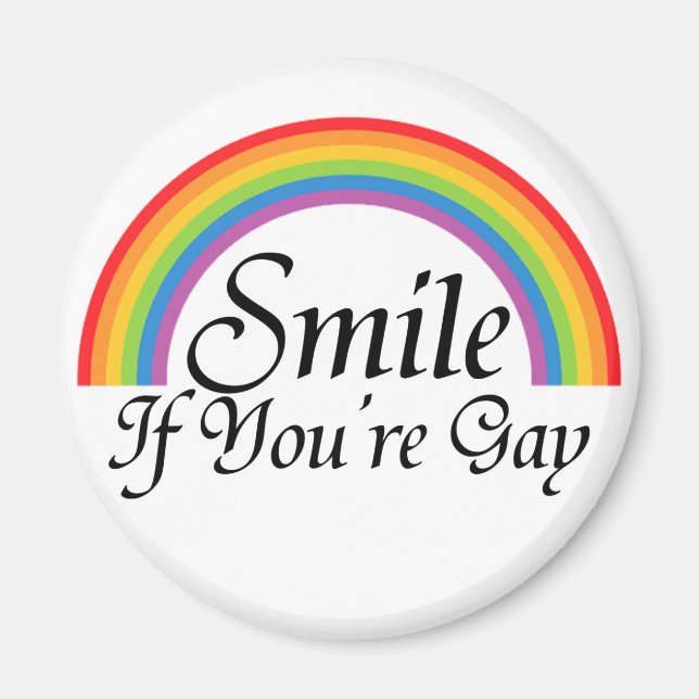 Smile om du är gay magnet (Framsidan)