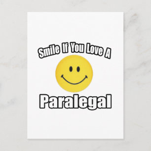 Smile om du Kärlek en Paralegal Vykort