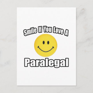 Smile om du Kärlek en Paralegal Vykort