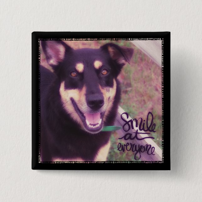 Smile på All Hund Knapp (Framsida)