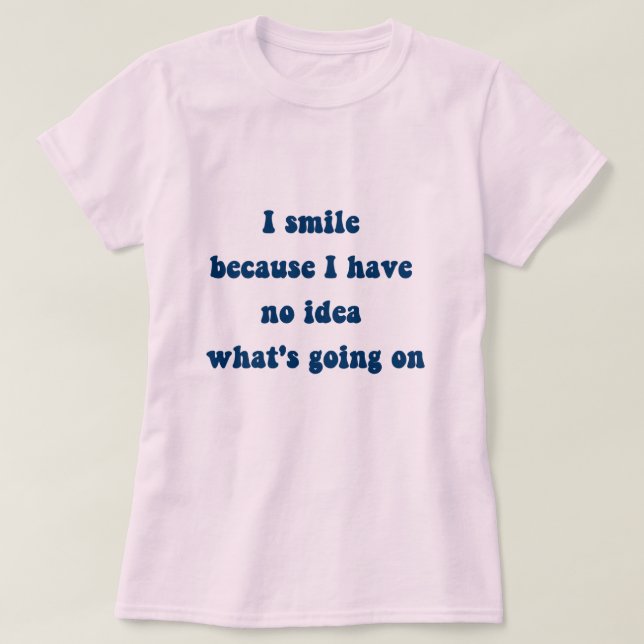 Smile på T-Shirt (Design framsida)