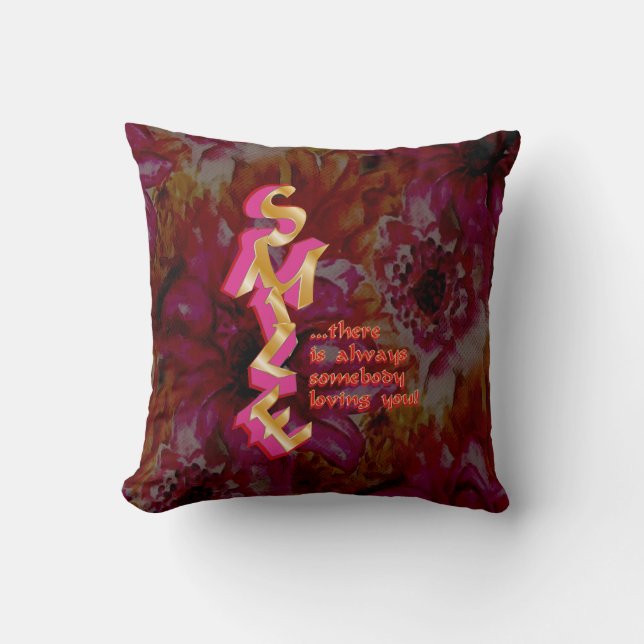 SMILE - Pillow Kudde (Framsida)
