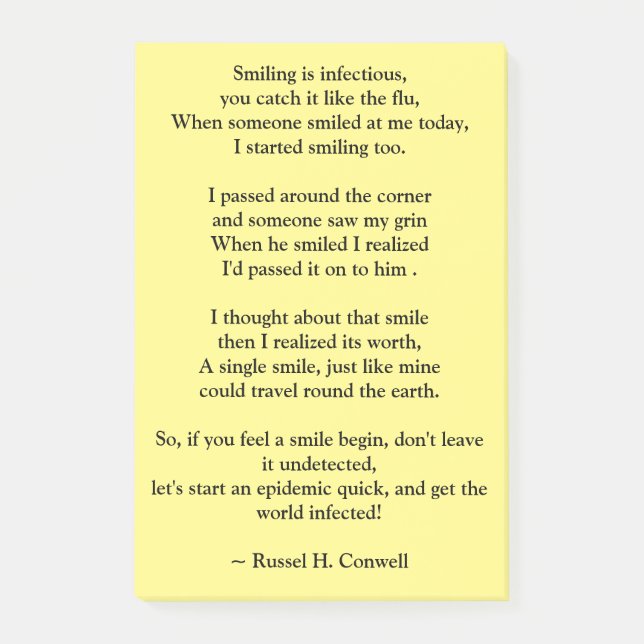 Smile Post-it Block (Framsida)