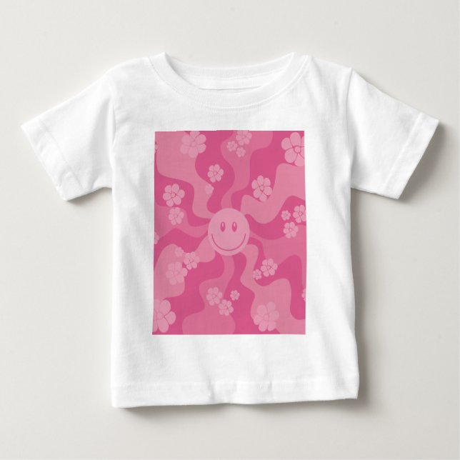 Smile - Rosa T Shirt (Framsida)