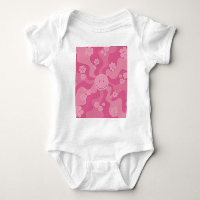 Smile - Rosa T Shirt (Framsida)
