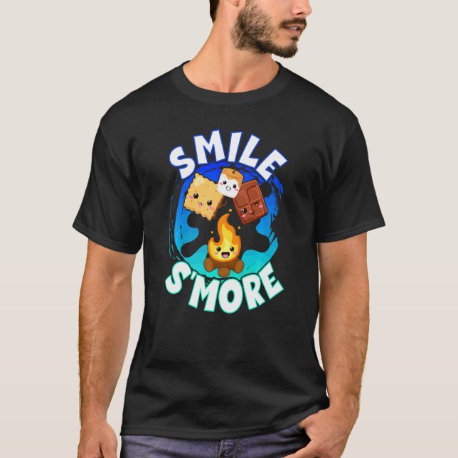 Smile S more Wortspiel Helg Clamping Boys T Shirt (Framsida)