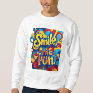 "Smile & Shine" Lång Ärmad Tröja