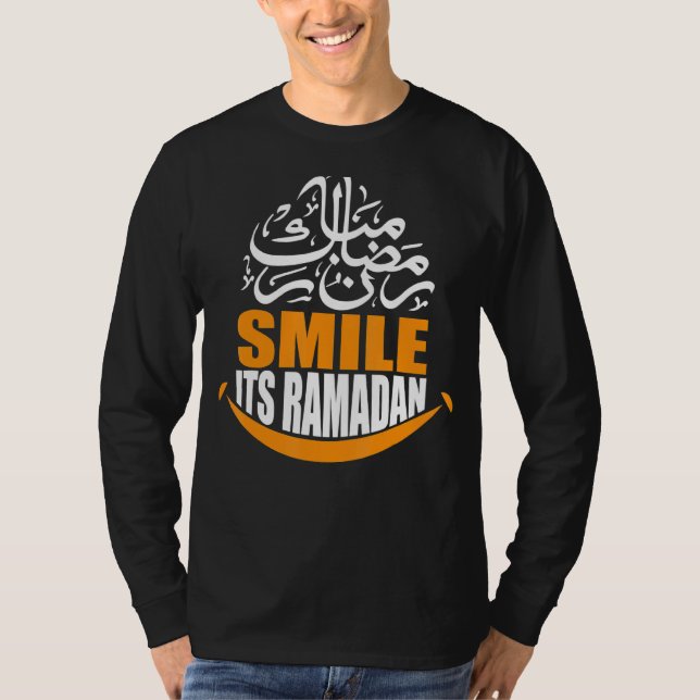 Smile sin Ramadan Muslim Eid Mubarak Islamic Ramad T Shirt (Framsida)