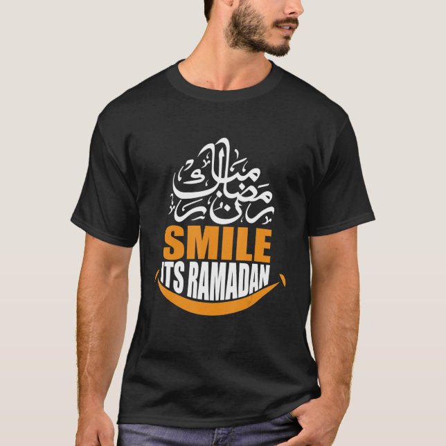 Smile sin Ramadan Muslim Eid Mubarak Islamic Ramad T Shirt (Framsida)