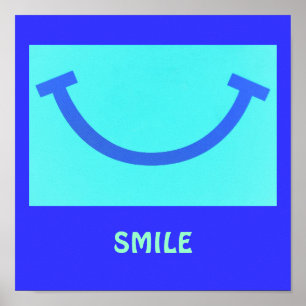 Smile Skriv ut Poster