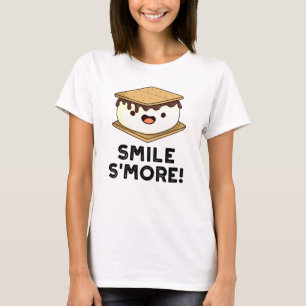 Smile Smore Funny Sweet Food Pun T Shirt