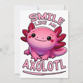 Smile som en Axolotl Julkort