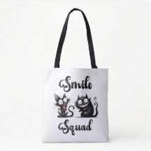 Smile Squad med roliga kattdesign