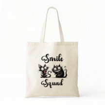 Smile Squad med roliga kattdesign